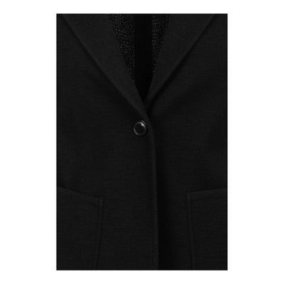 Blazer Donna slim fit Nero, con tasche applicate