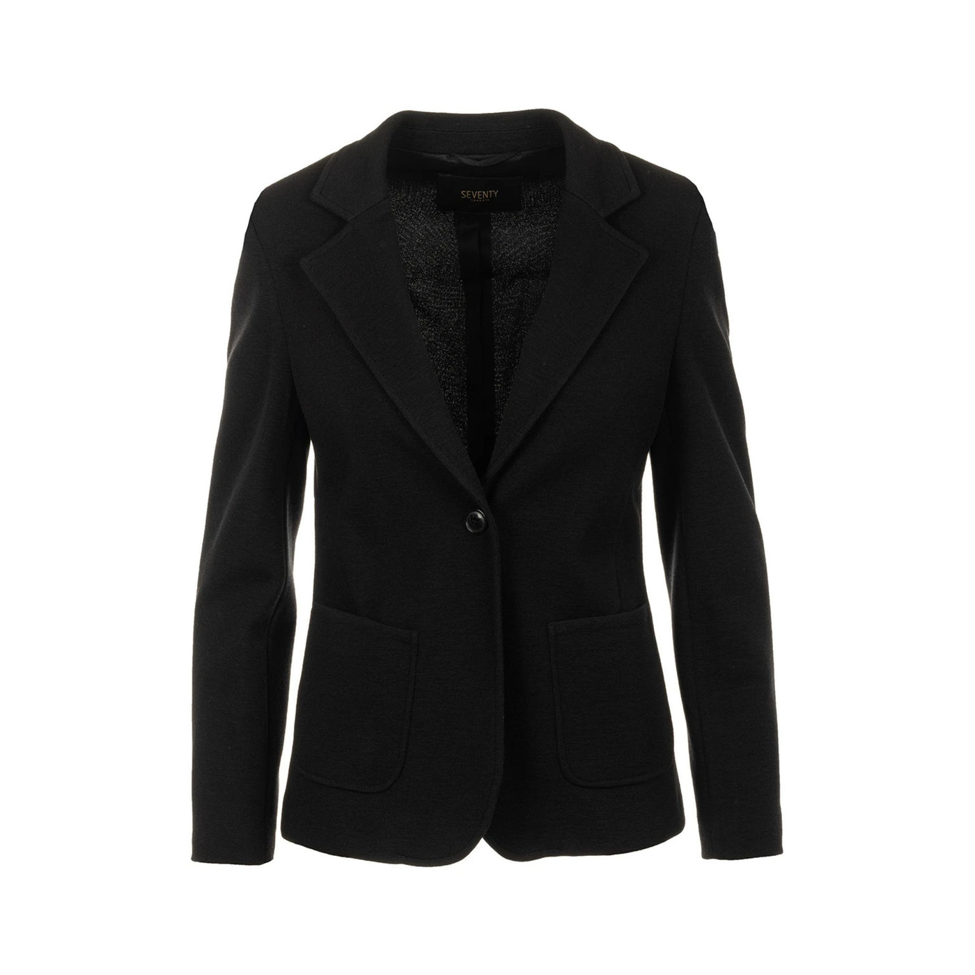 Blazer Donna slim fit Nero, con tasche applicate