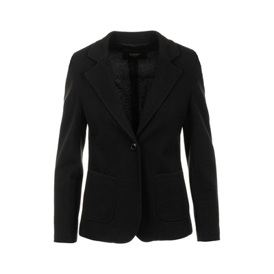 Blazer Donna slim fit Nero, con tasche applicate