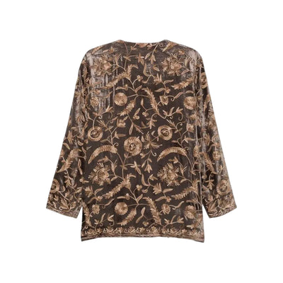 Giacca Donna con fantasia floreale retro