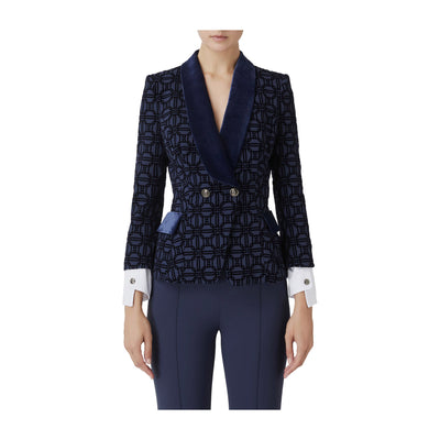 Blazer Donna slim, doppiopetto con bottoni metallici 