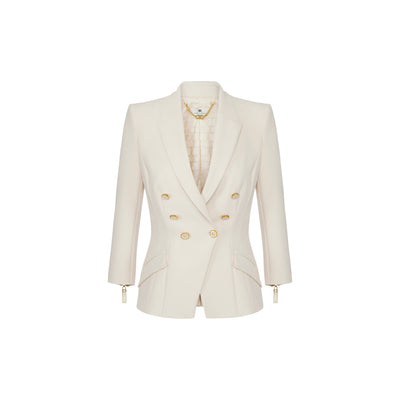 Acquista subito la Giacca Donna, con maniche a tre quarti, spalline imbottite e bottoni smaltati con logo firmata Elisabetta Franchi su Old England: vieni a scoprire tutta la collezione sul nostro sito