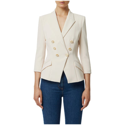 Acquista subito la Giacca Donna, con maniche a tre quarti, spalline imbottite e bottoni smaltati con logo firmata Elisabetta Franchi su Old England: vieni a scoprire tutta la collezione sul nostro sito
