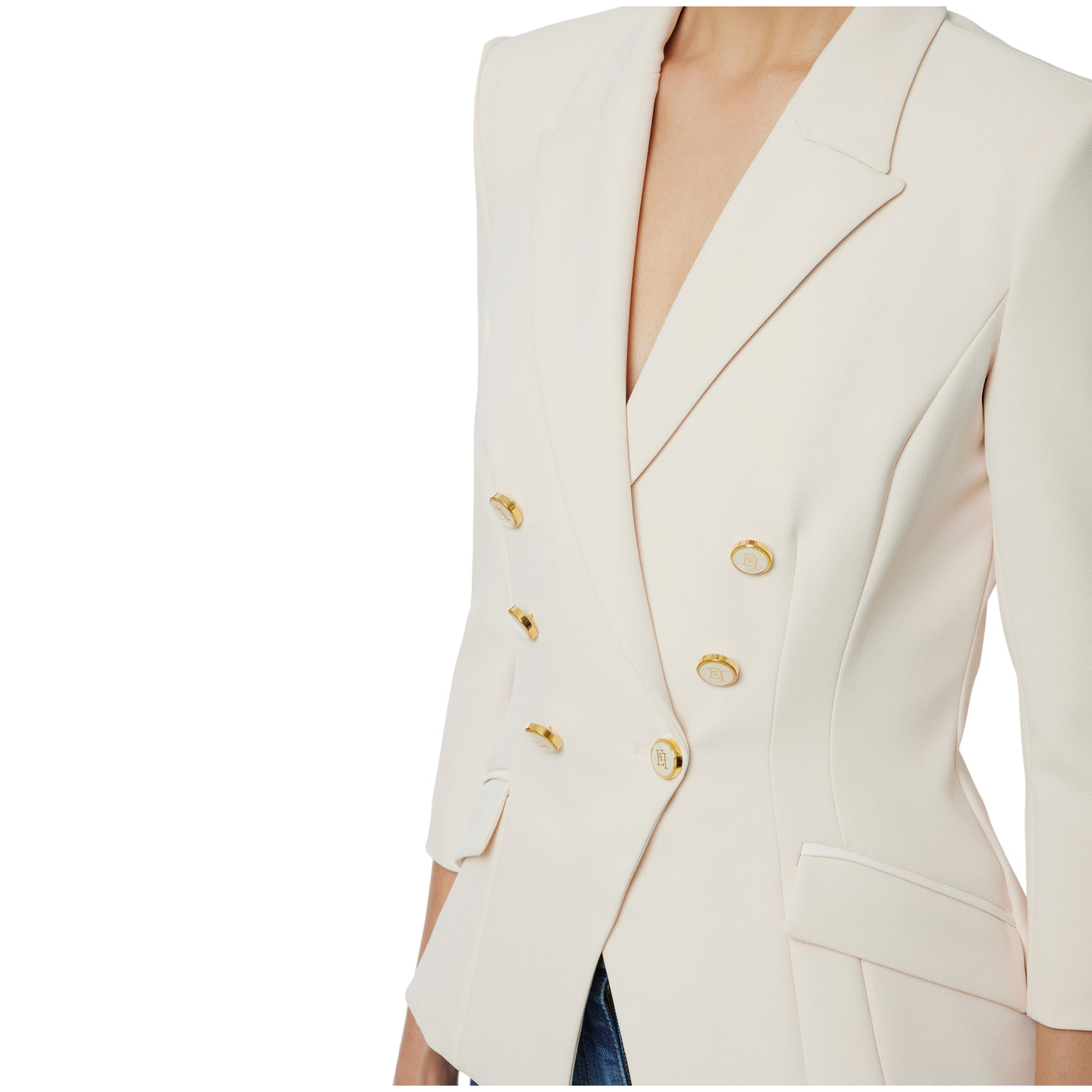 Acquista subito la Giacca Donna, con maniche a tre quarti, spalline imbottite e bottoni smaltati con logo firmata Elisabetta Franchi su Old England: vieni a scoprire tutta la collezione sul nostro sito