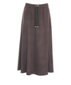 Gonna Donna Resort in flanella, con tasche a filetto