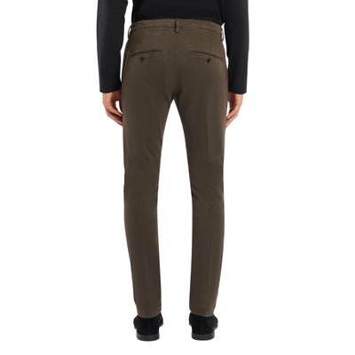 Pantaloni Uomo Gaubert Slim fit Verde scuro modello retro
