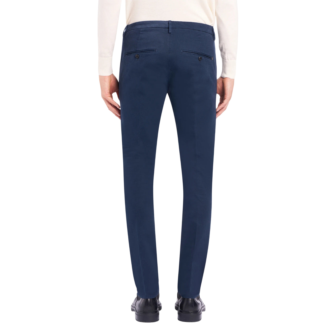 Pantaloni Uomo Gaubert Slim fit Blu scuro modello retro