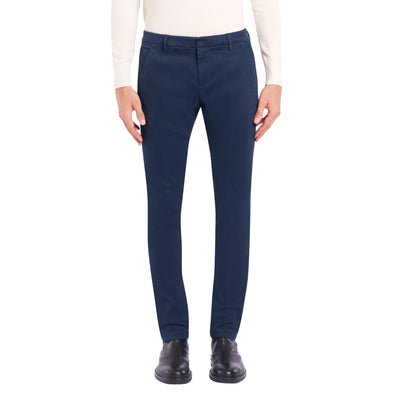 Pantaloni Uomo Gaubert Slim fit Blu scuro modello frontale