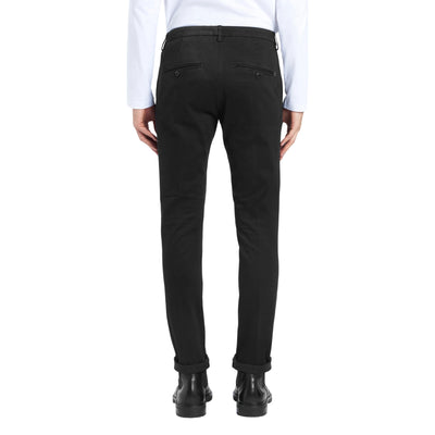 Pantalone Uomo Gubert Nero, dal fit slim, in cotone