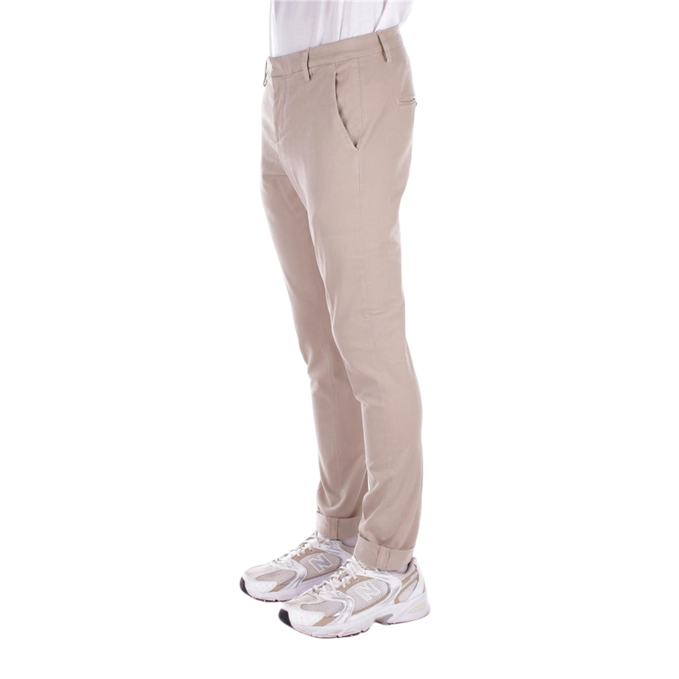 Pantalone Uomo Gubert Beige, dal fit slim, in morbido cotone