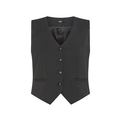 Gilet Donna Nero con tasca laterali a filo