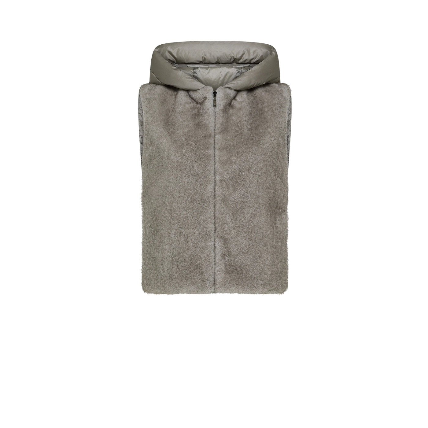 Gilet imbottito con cappuccio