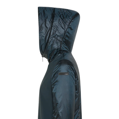 Giaccone da Donna Winter Thermo Hybrid, color Piombo, profilo dettagliato sul cappuccio
