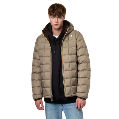 Reversible men's jacket with hood