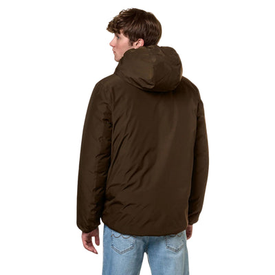 Reversible men's jacket with hood