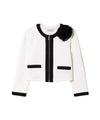 GIacca da bambina multicolore con fiore firmata Twinset vista frontale