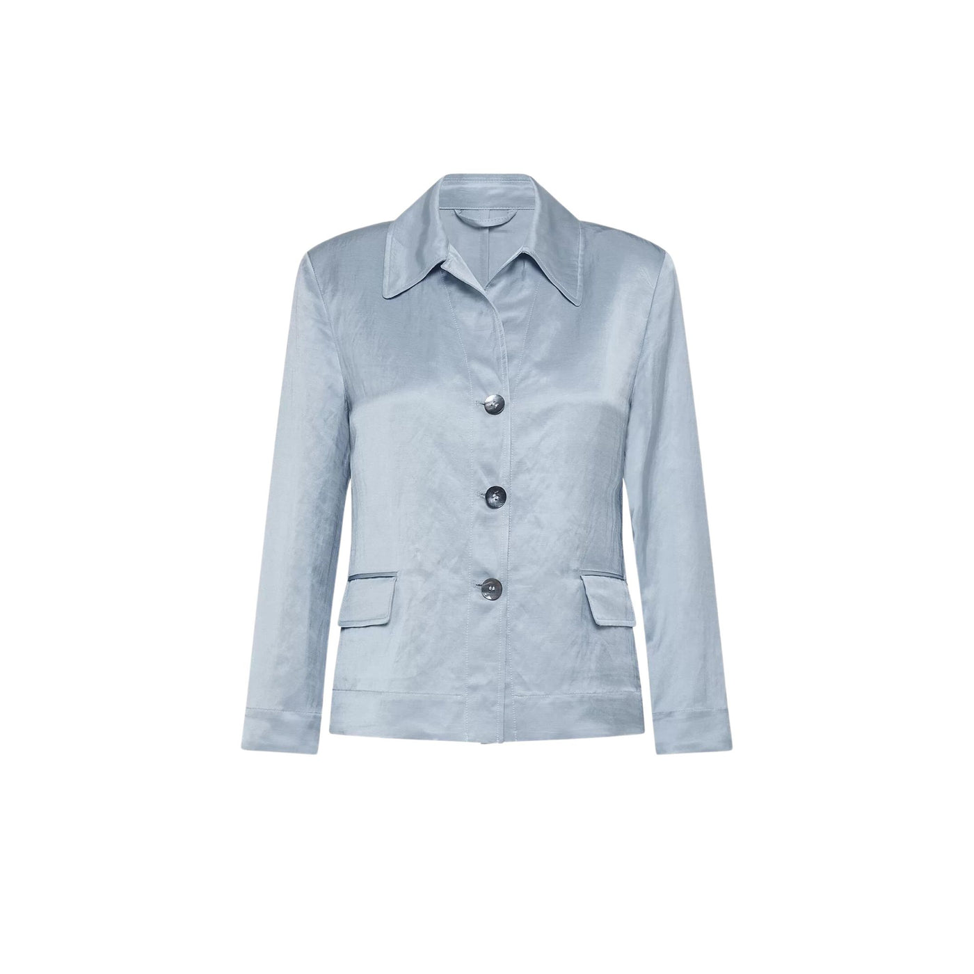 Women's jacket with three button closure
