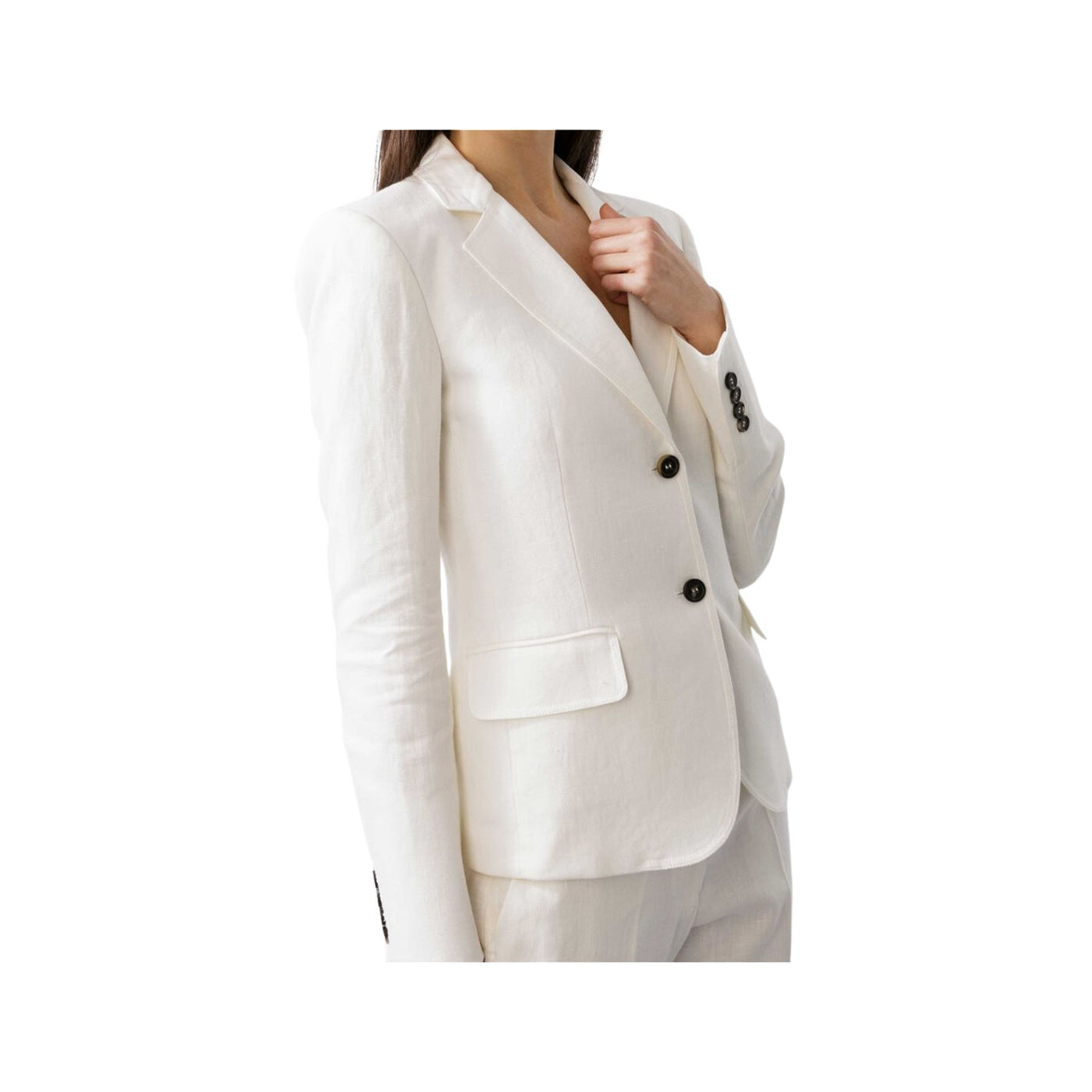 Women's jackets Solid color + black buttons 23SRJ205LI03
