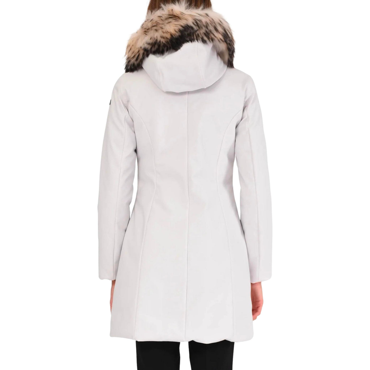 Giaccone Donna Winter Long Fur Bianco, RRD, indossato retro