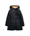 Long quilted women's jacket
