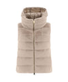 Gilet Donna con zip frontale e cappuccio 