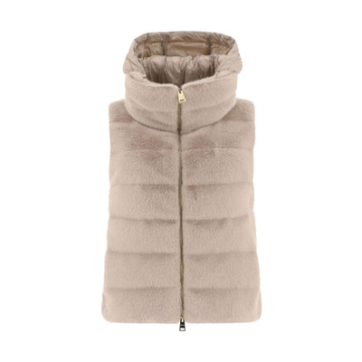 Gilet Donna con zip frontale e cappuccio 