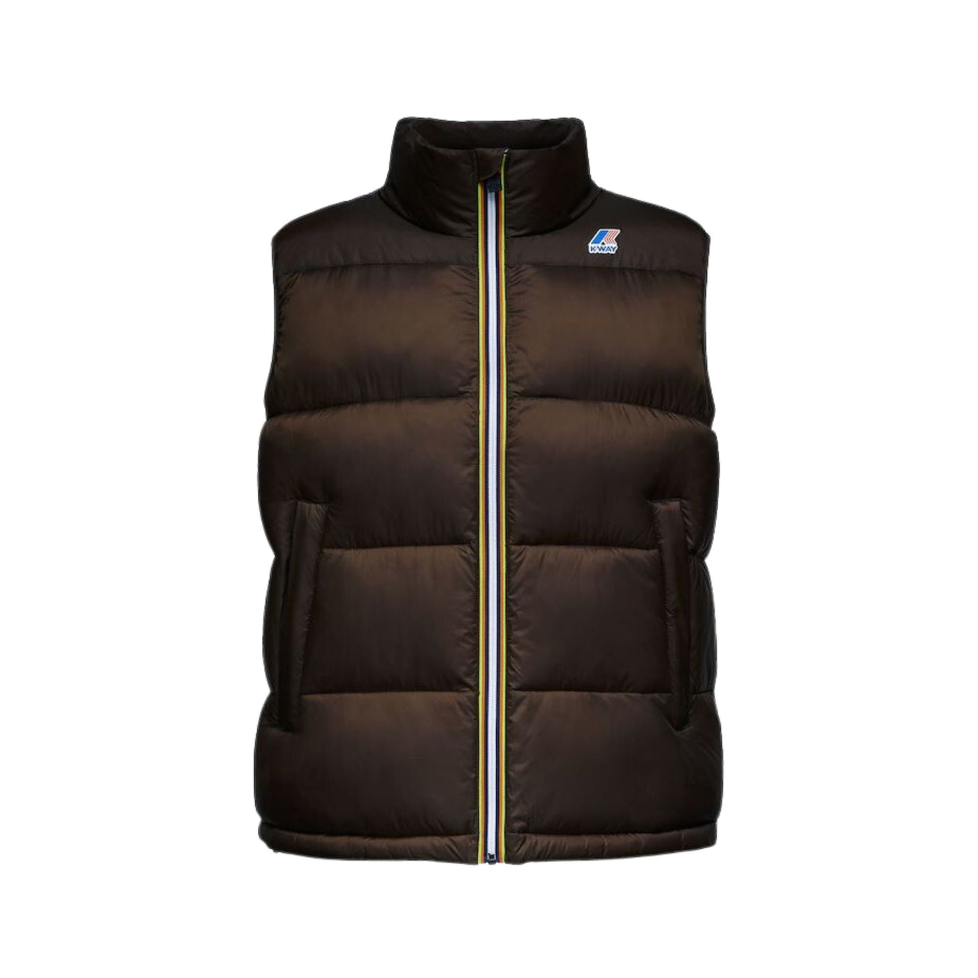 Men's quilted vest with logo