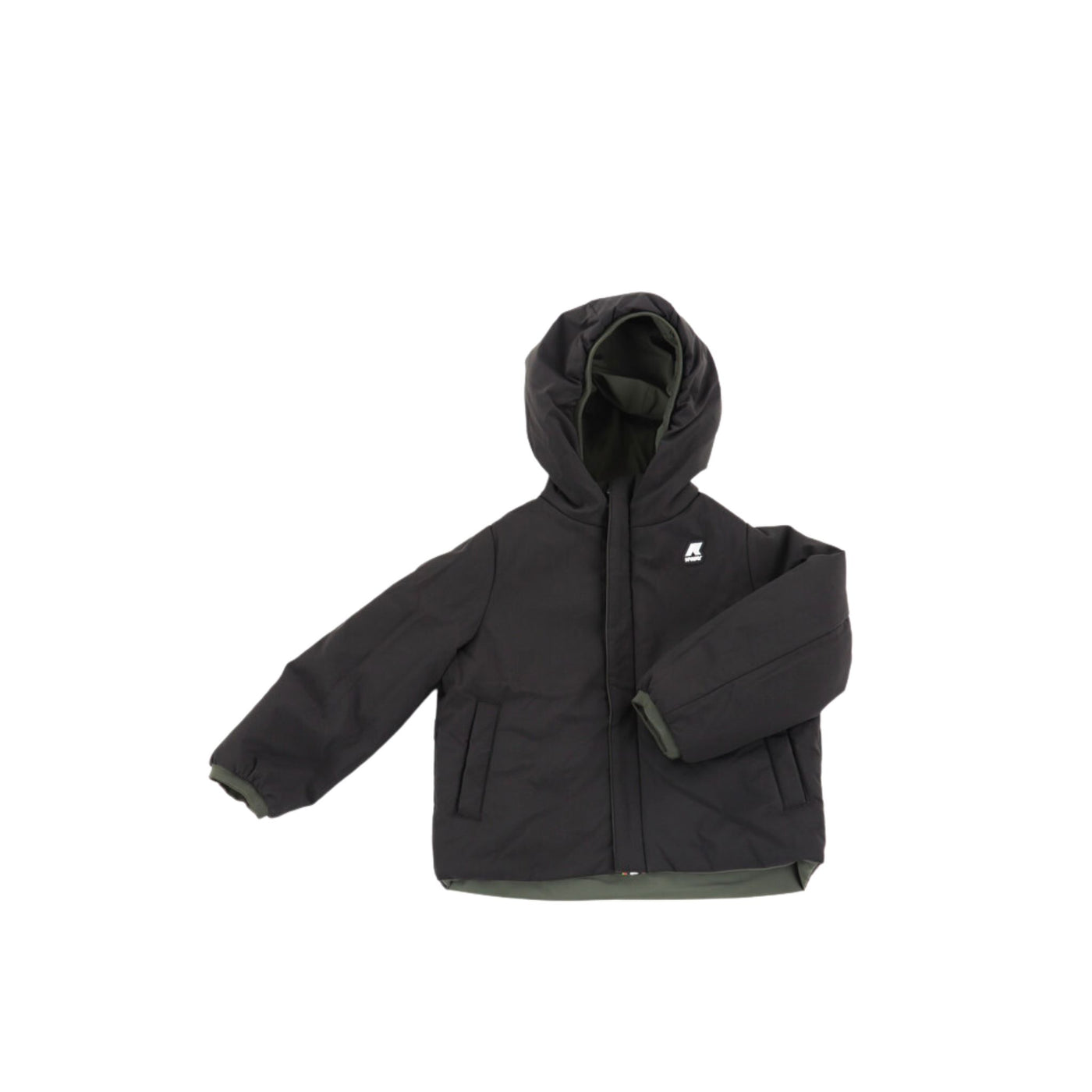 Giubbotto Bambino Jack Warm Verde Nero - K-Way