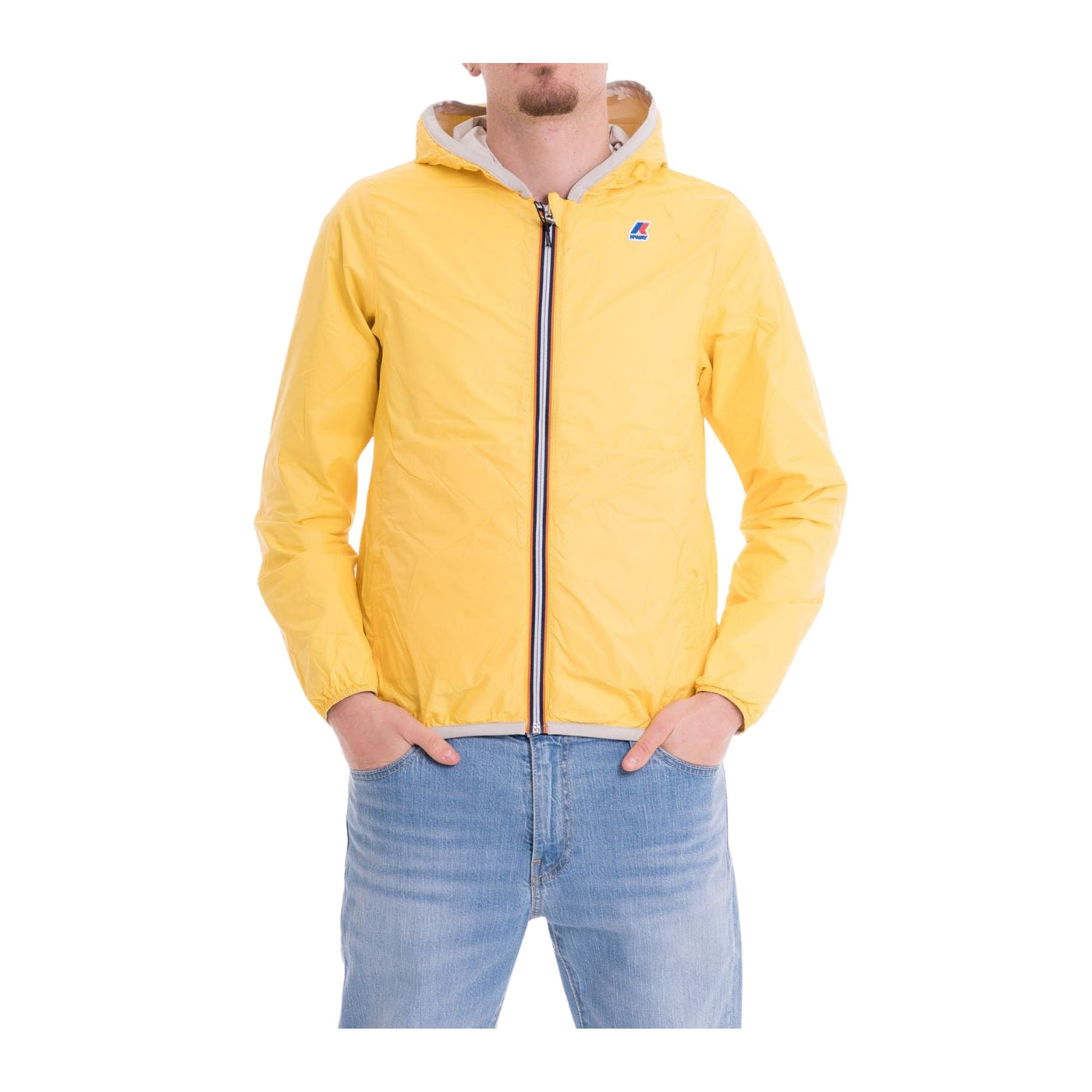 Men's reversible solid color jacket