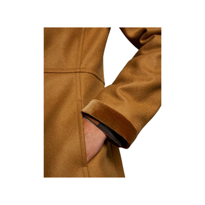 Cappotto da donna beige dettaglio tasca
