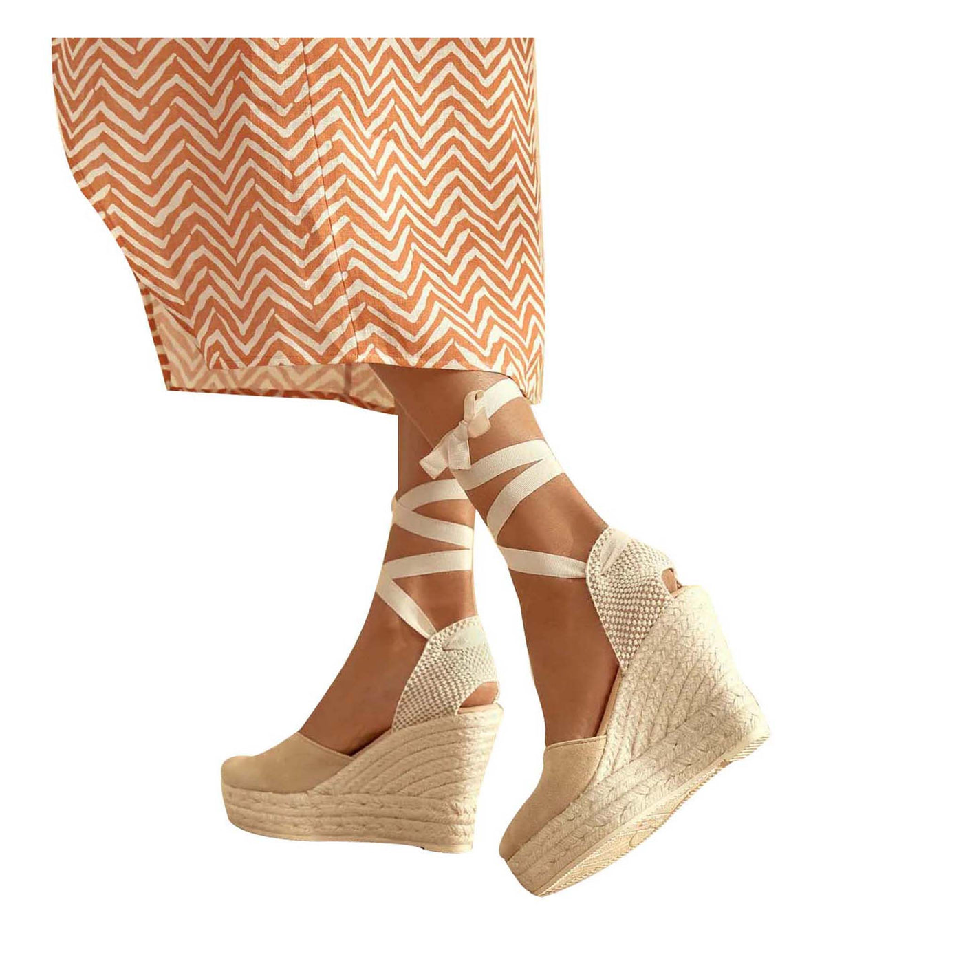 Women's heart-shaped espadrilles