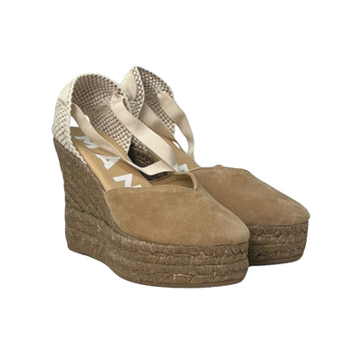 Women's espadrilles with enveloping laces