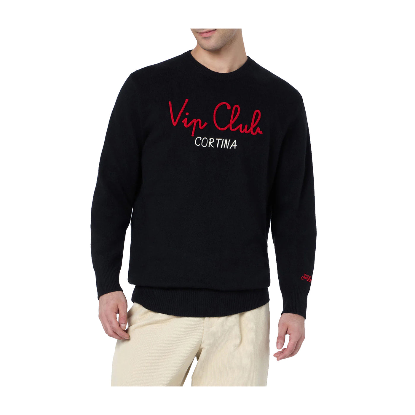 Maglione Saint Barth con scritta Vip Club Cortina