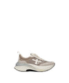 Sneakers Donna Hill 8710, in suede e materiale tecnico