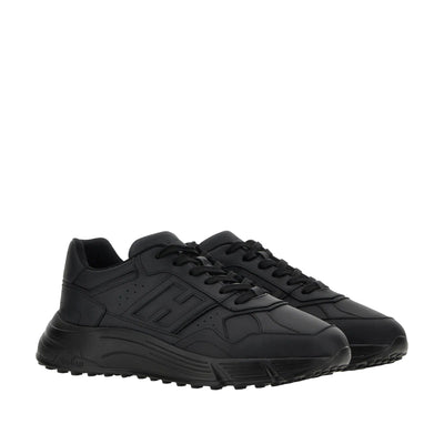 Sneakers Uomo Hyperlight in pelle nera