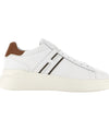 Sneakers Uomo, modello H580, in pelle liscia con iconico logo laterale e fussbett in memory foam