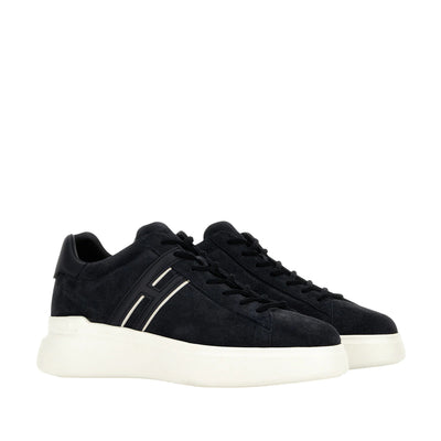 Sneakers Uomo H580 scamosciate e dettagli pelle liscia