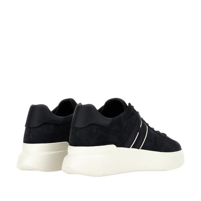Sneakers Uomo H580 scamosciate e dettagli pelle liscia retro