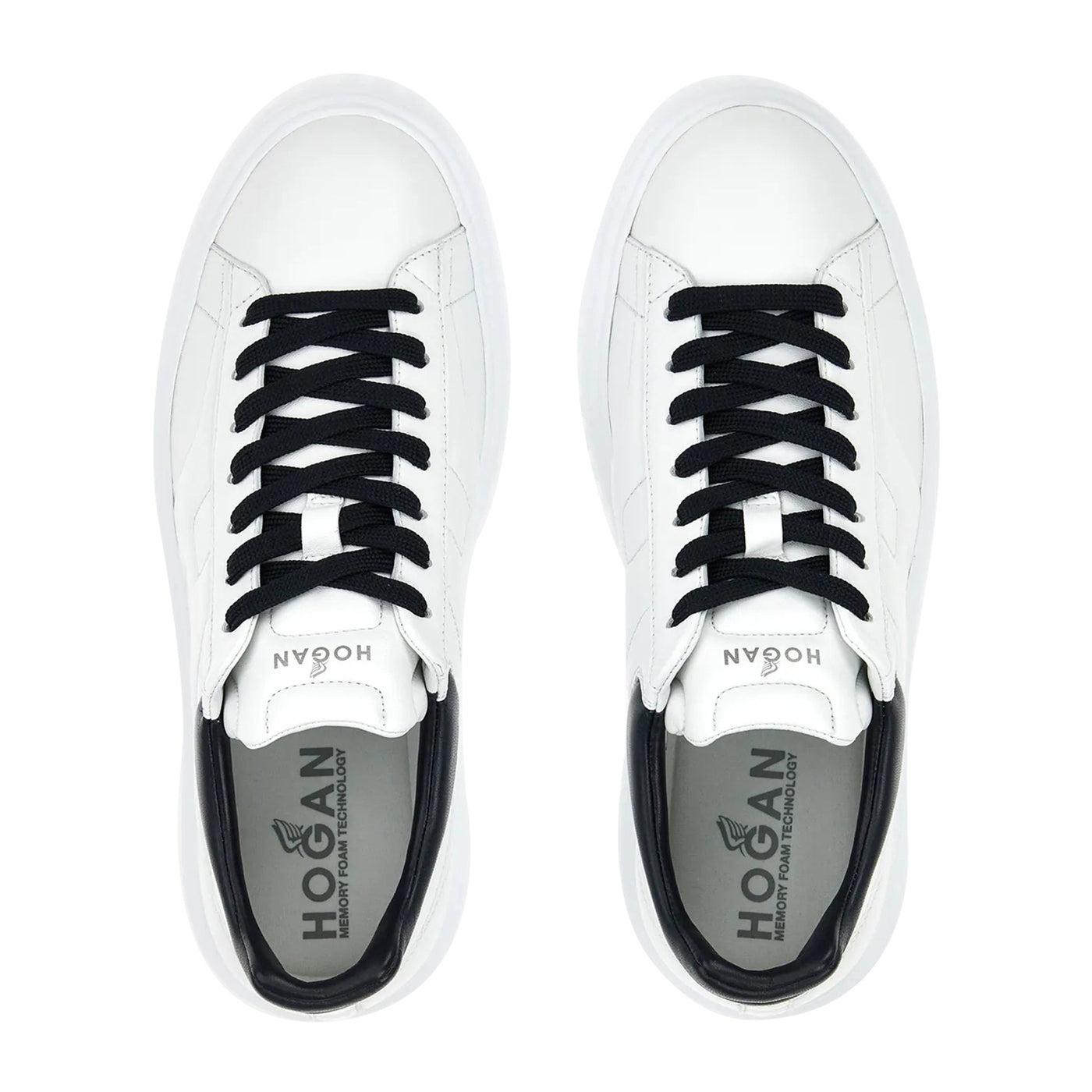 Sneakers Uomo, modello H-Stripes, in pelle liscia con suola a righe verticali