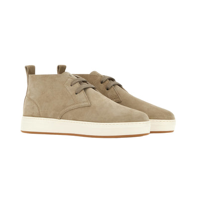 Polacchine Uomo Beige con allacciatura a due fori