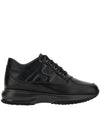 Sneakers Donna Interactive in pelle nera