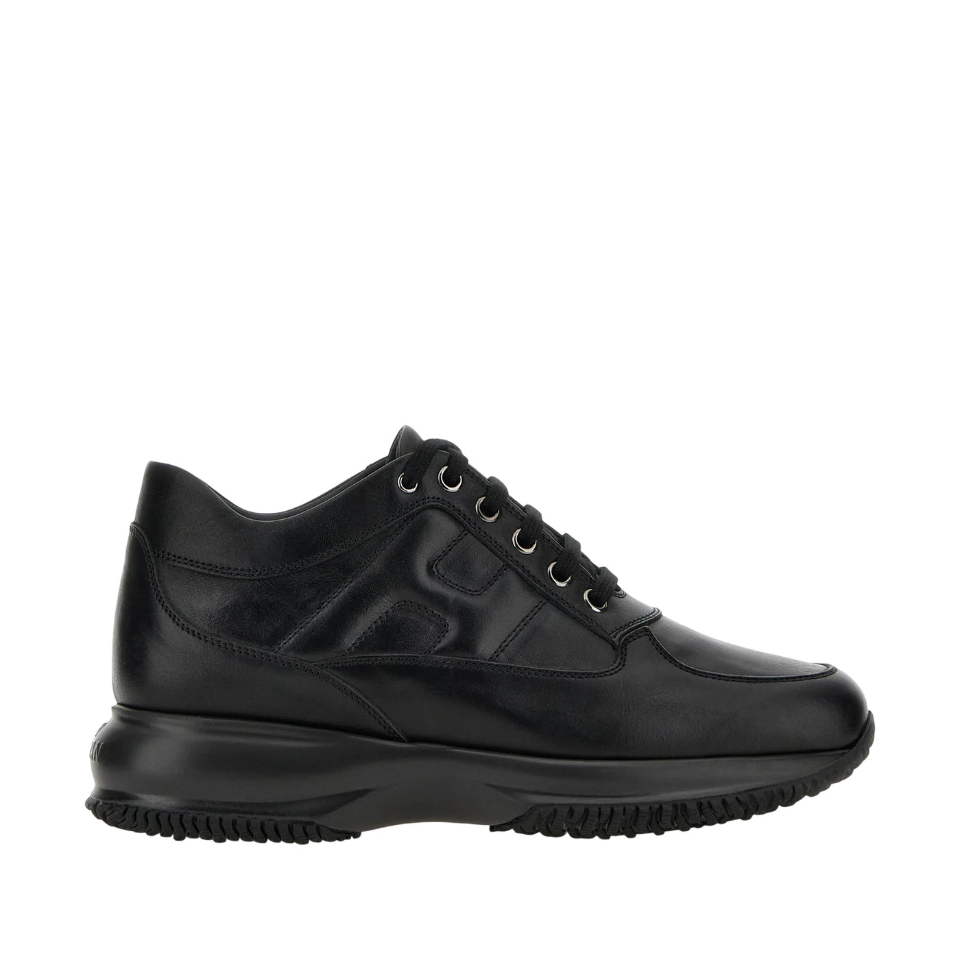 Sneakers Donna Interactive in pelle nera