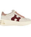 Sneakers Donna, modello Rebel, con logo Rosa laterale e suola con scanalature