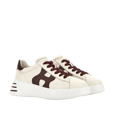 Sneakers Donna Rebel con dettaglii bordeaux