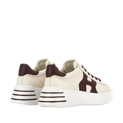 Sneakers Donna Rebel con dettaglii bordeaux retro