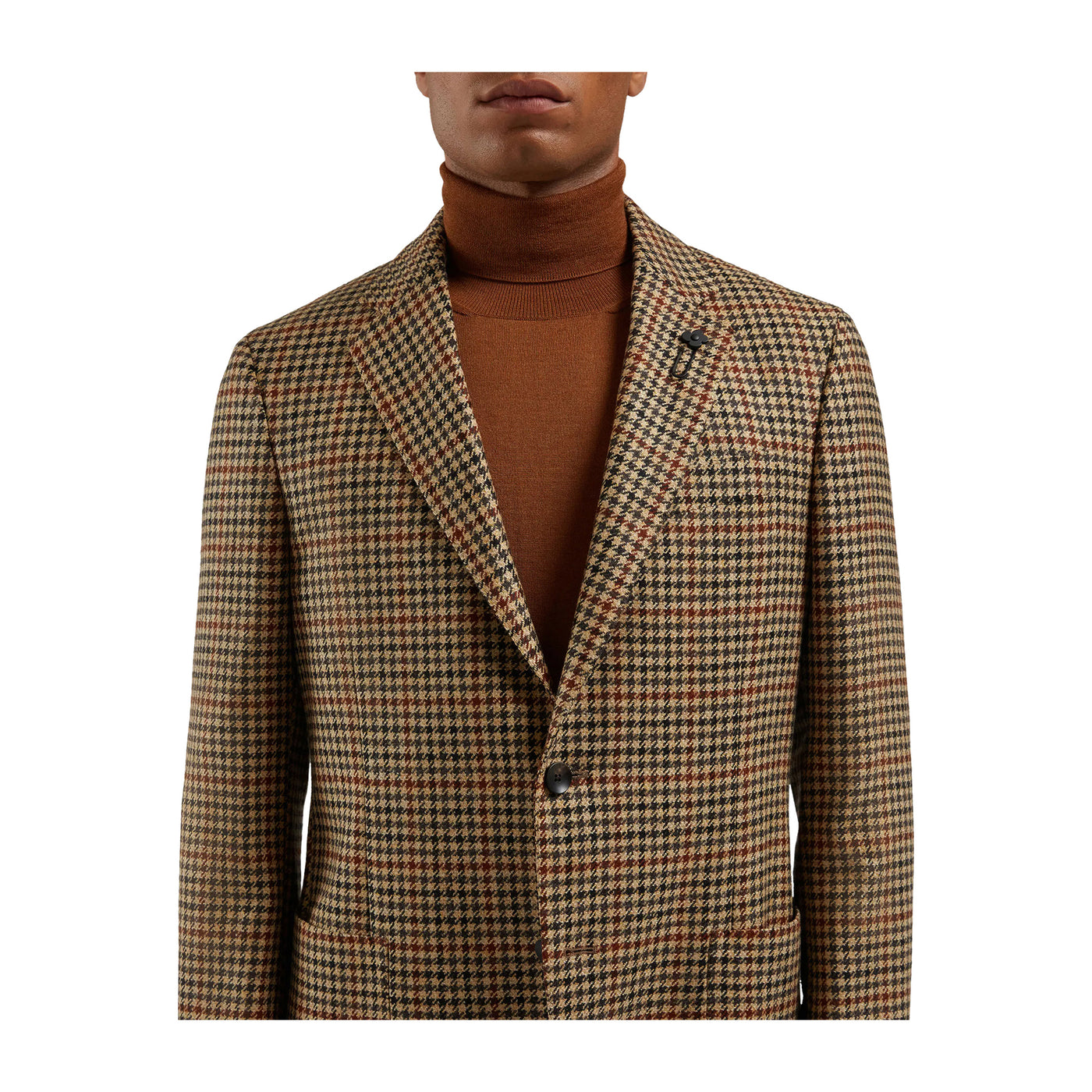 Giacca Uomo monopetto Check Beige