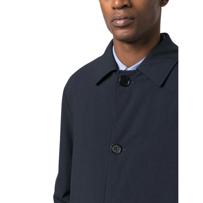 Men's raincoat with buttons