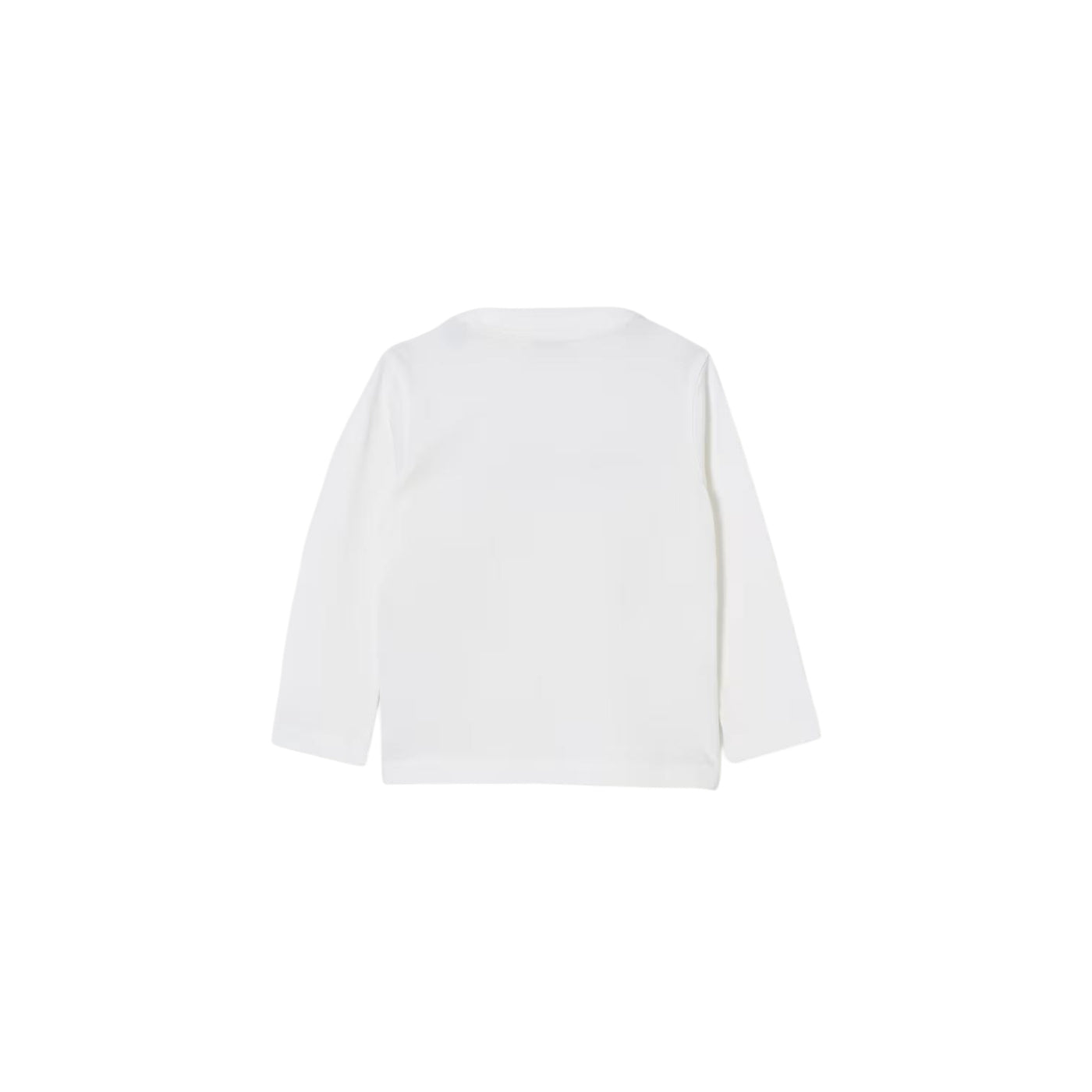 T-shirt Junior a girocollo, con maniche lunghe e stampa logo a contrasto 