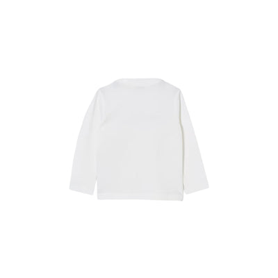 T-shirt Junior a girocollo, con maniche lunghe e stampa logo a contrasto 