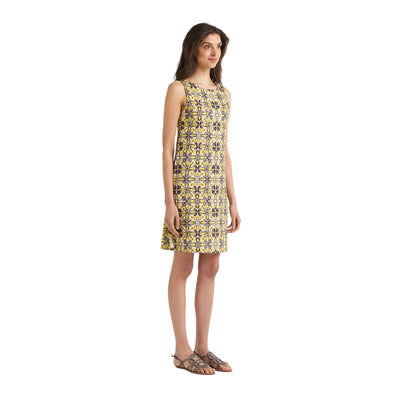 Abito Donna con fantasia Caleido Flower modella frontale